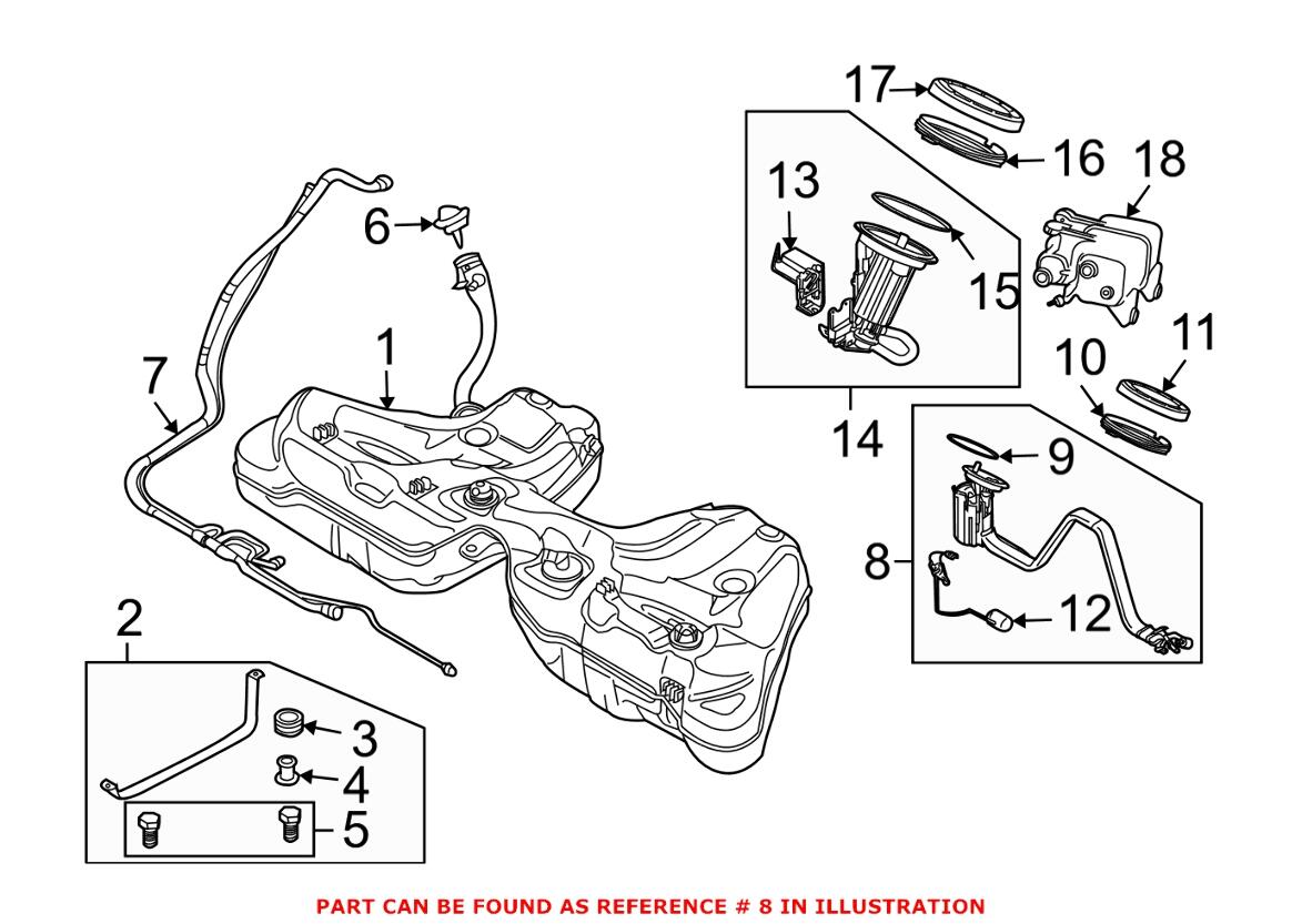 BMW Fuel Pump Assembly 16117373524